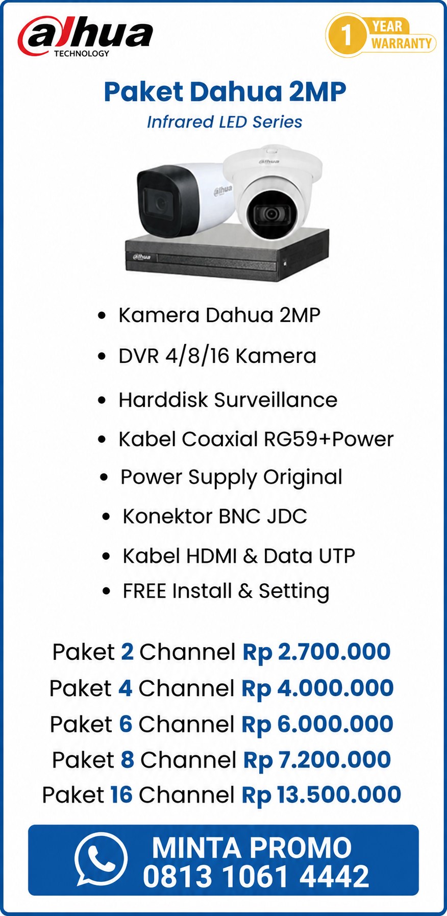 Paket Dahua 2MP