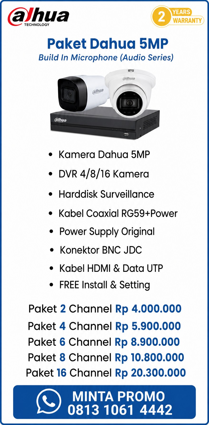 Paket Dahua 5MP